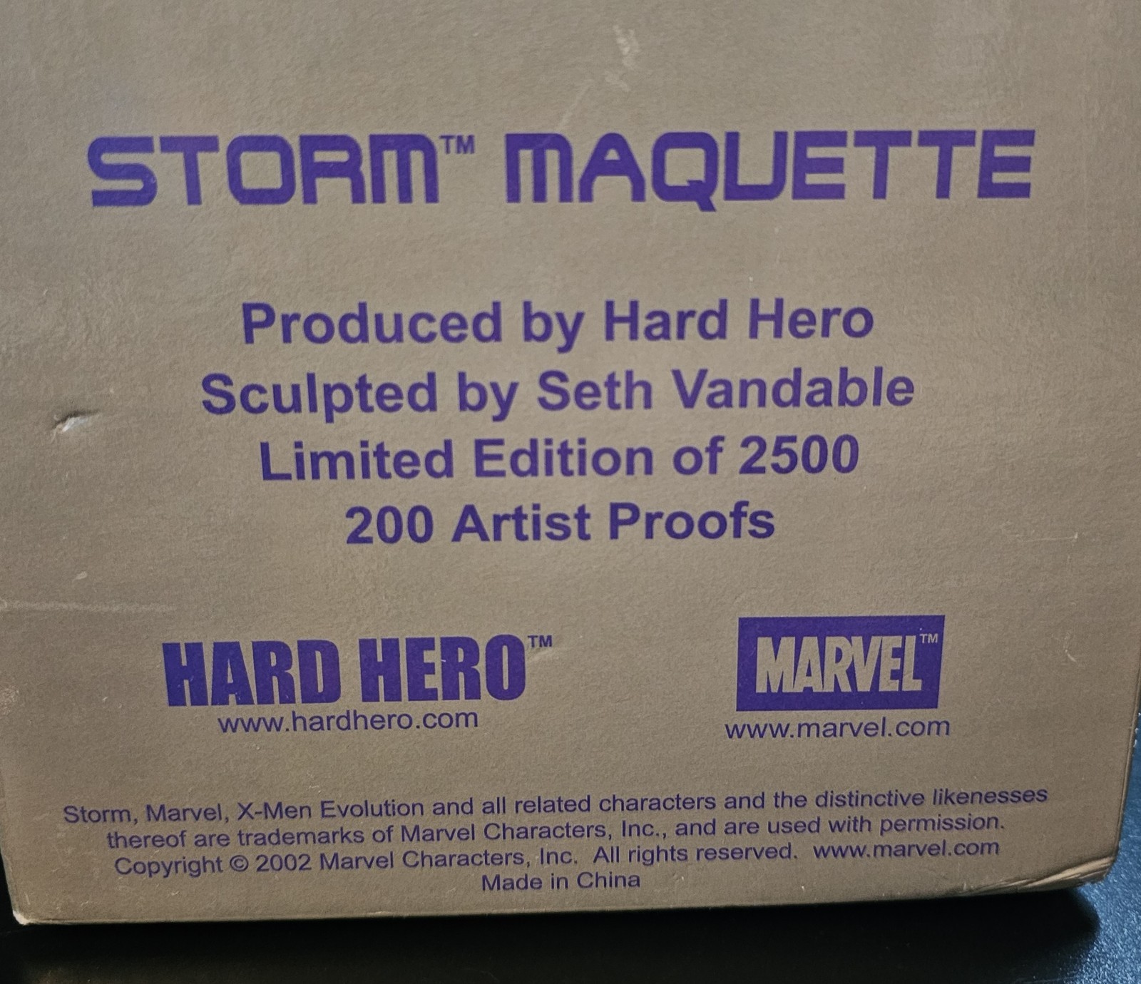 Hard Hero Marvel X-Men Evolution 10.75″ Storm Maquette Statue 2002 MIB Limited