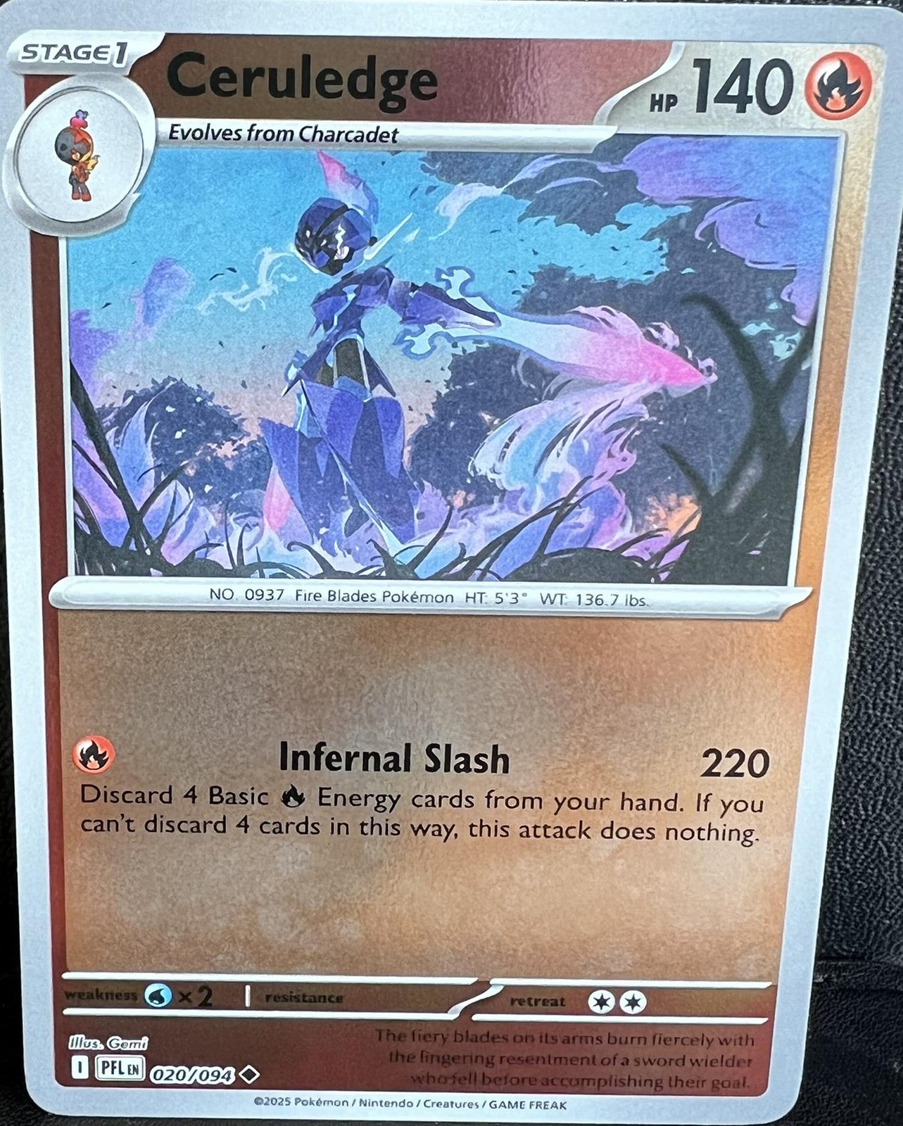 Pokémon Ceruledge Phantasmal Flames #20 🇺🇸