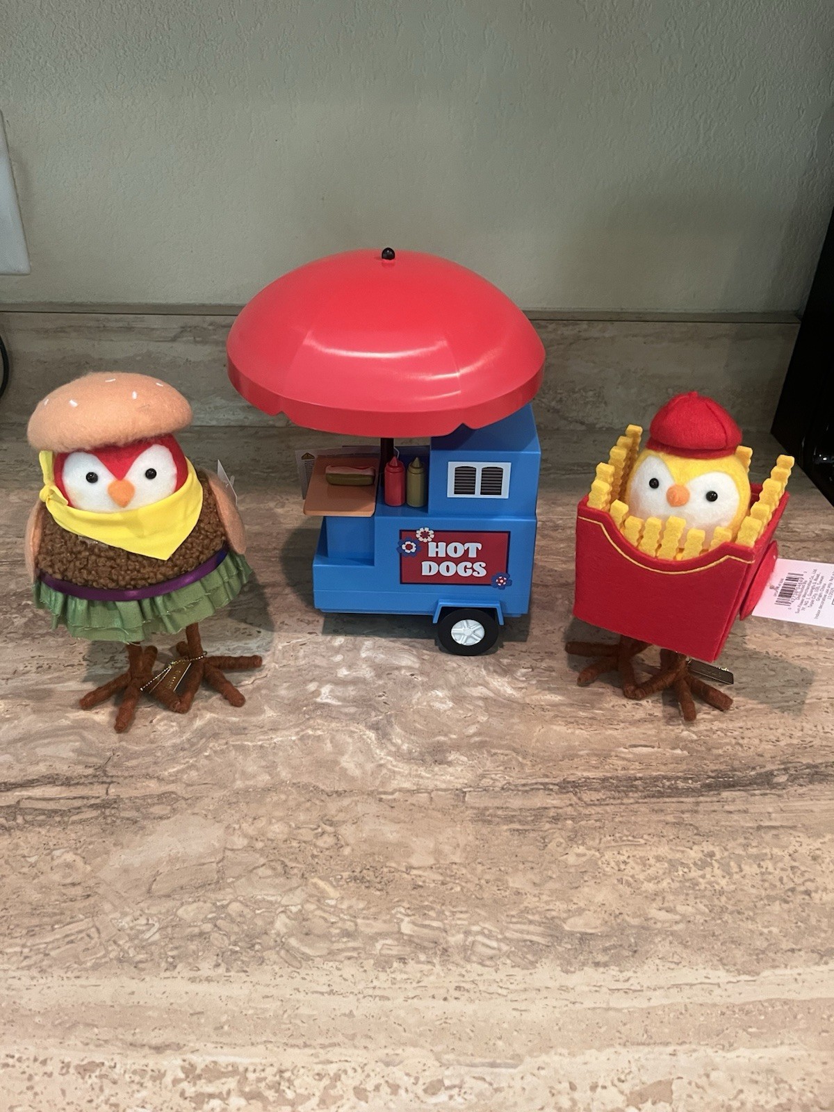 Target Featherly Friends Birds Tater Fries Hamburger Patty Hot Dog Cart Lights