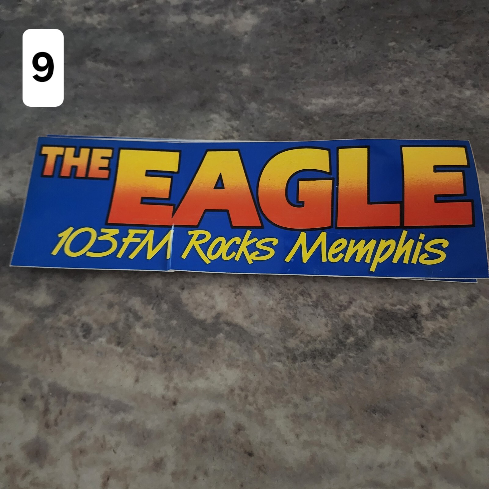 Classic ROCK 103, EAGLE, 96X Memphis Radio Station Stickers from 1980s-90s Era.