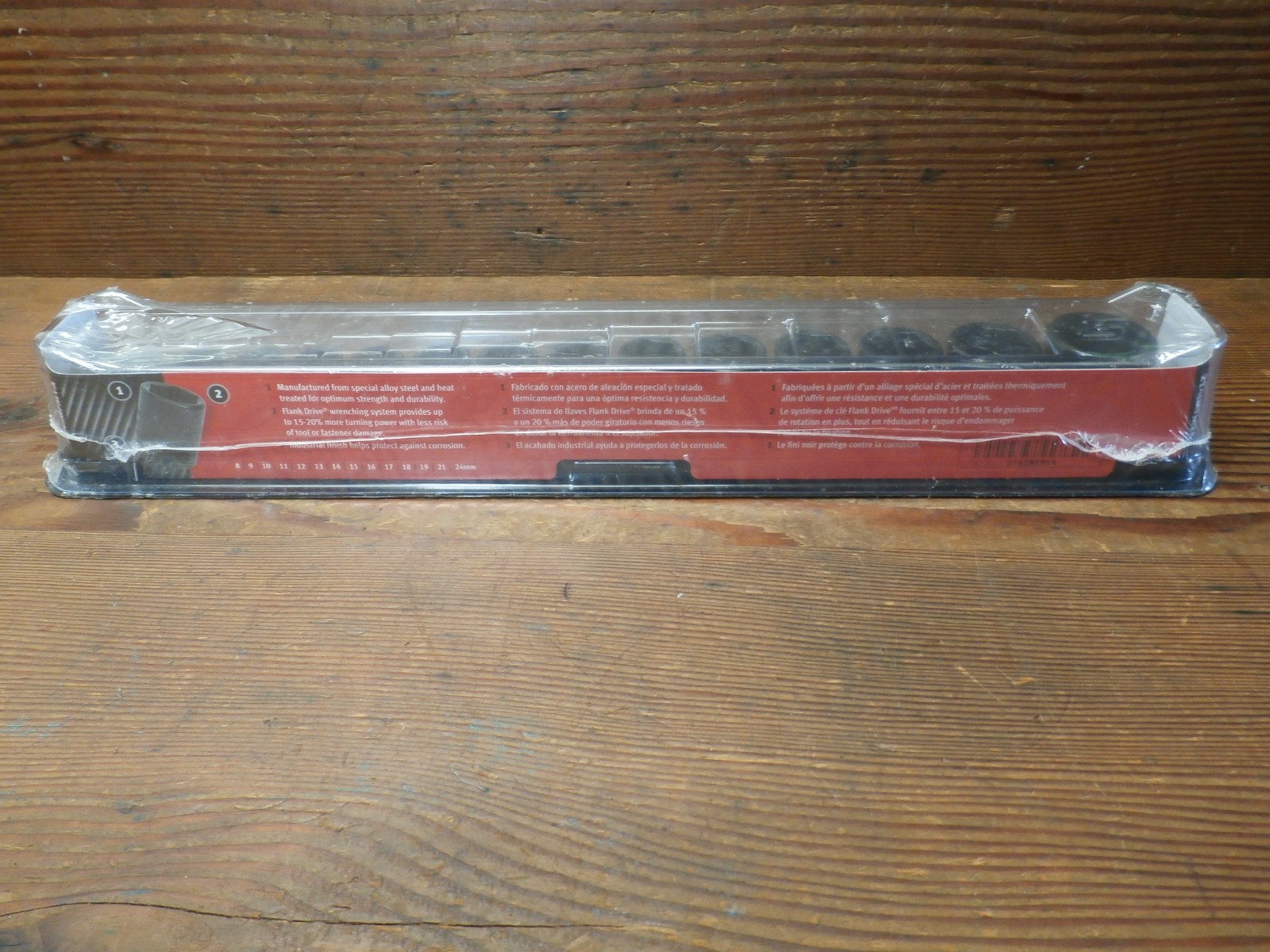 Snap-on 214IMFMYA 14 Pc. 3/8″ METRIC 6 Pt. Shallow Impact Socket Set NEW 8-19MM