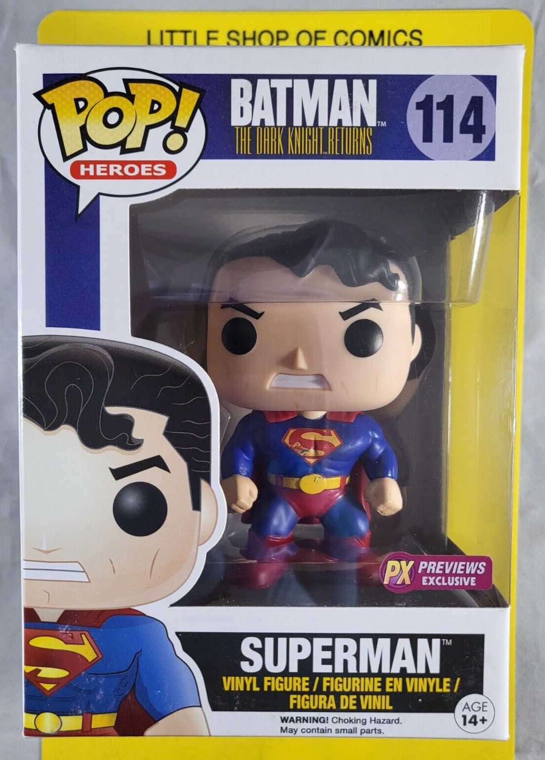 Funko Pop! Batman Dark Knight Returns Superman #114 PX Vinyl Figure See Photos