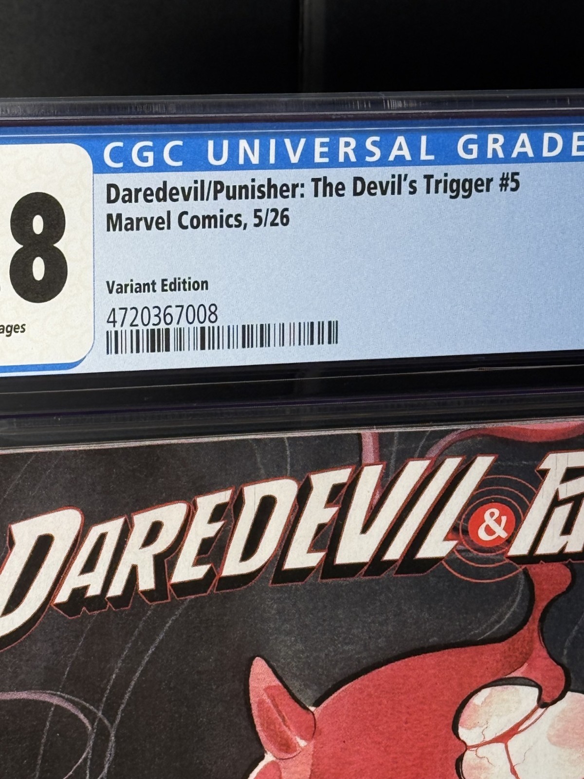 Daredevil Punisher Devil’s Trigger #5 CGC 9.8 Peach Momoko Variant TOP POP