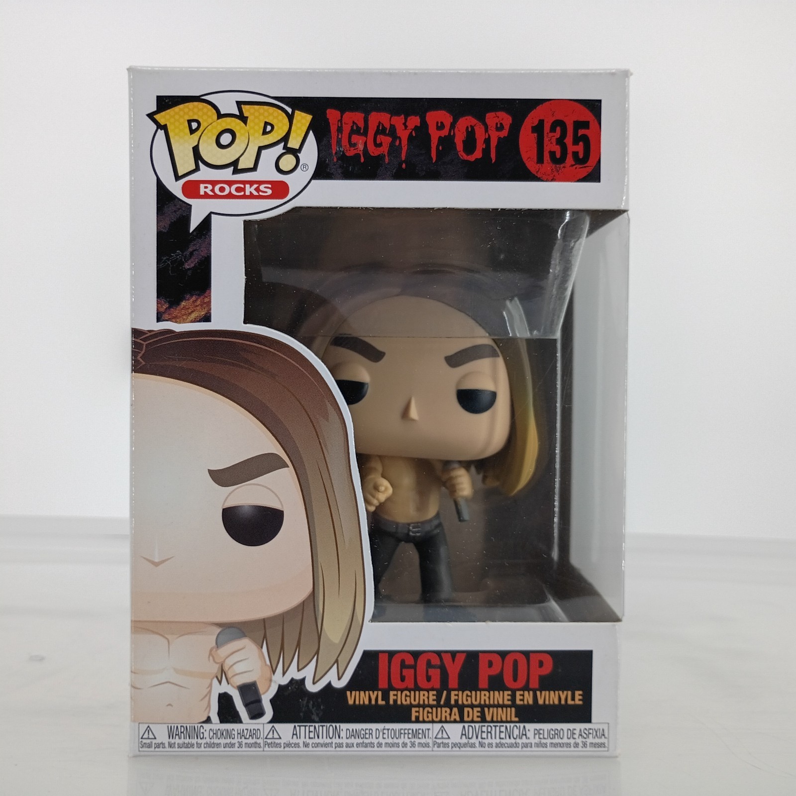 Funko Pop Iggy Pop 135 Iggy Pop Rocks Vinyl Figure