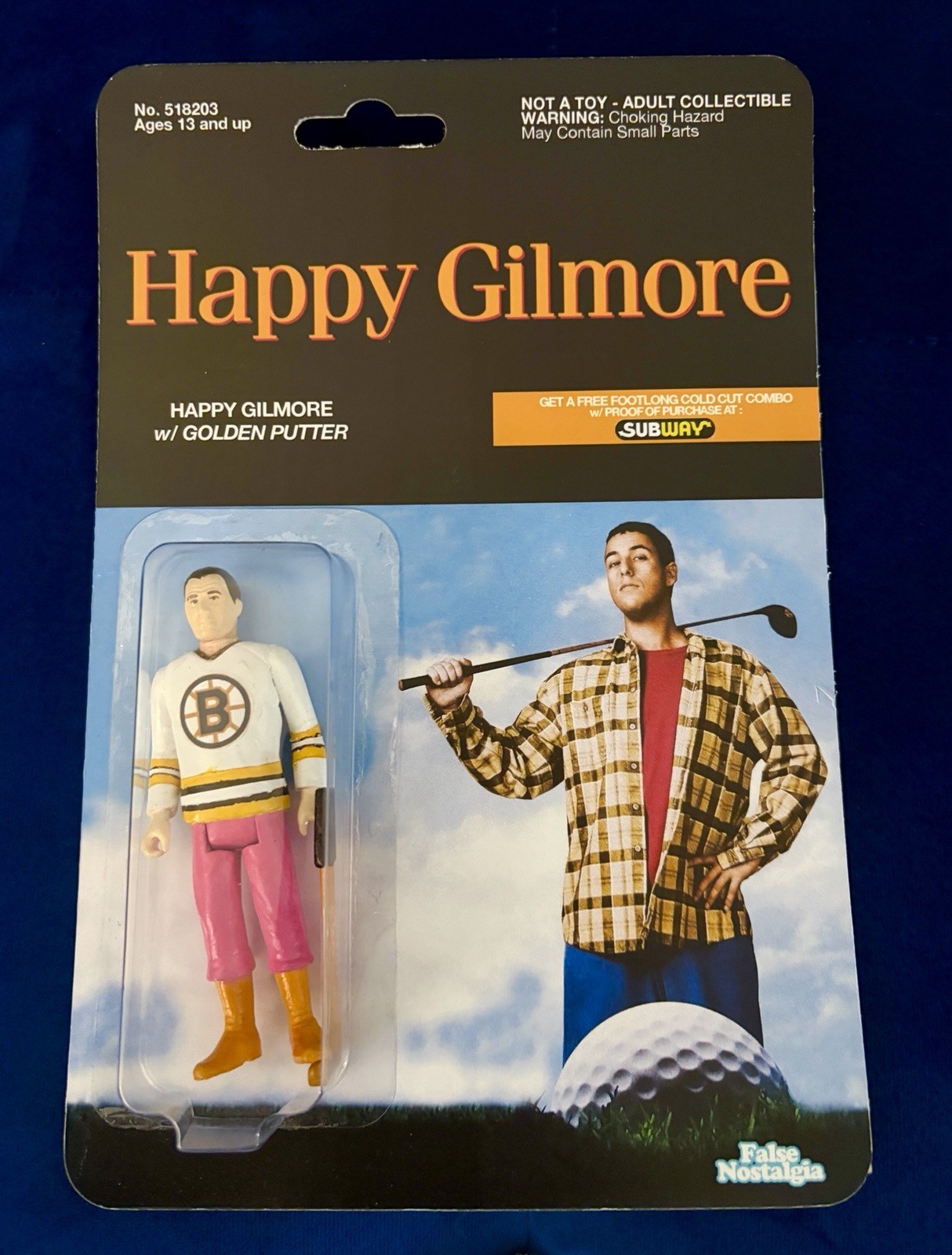 1/1 Happy Gilmore Adam Sandler Custom Action Figure! MOC DKE Readful Things