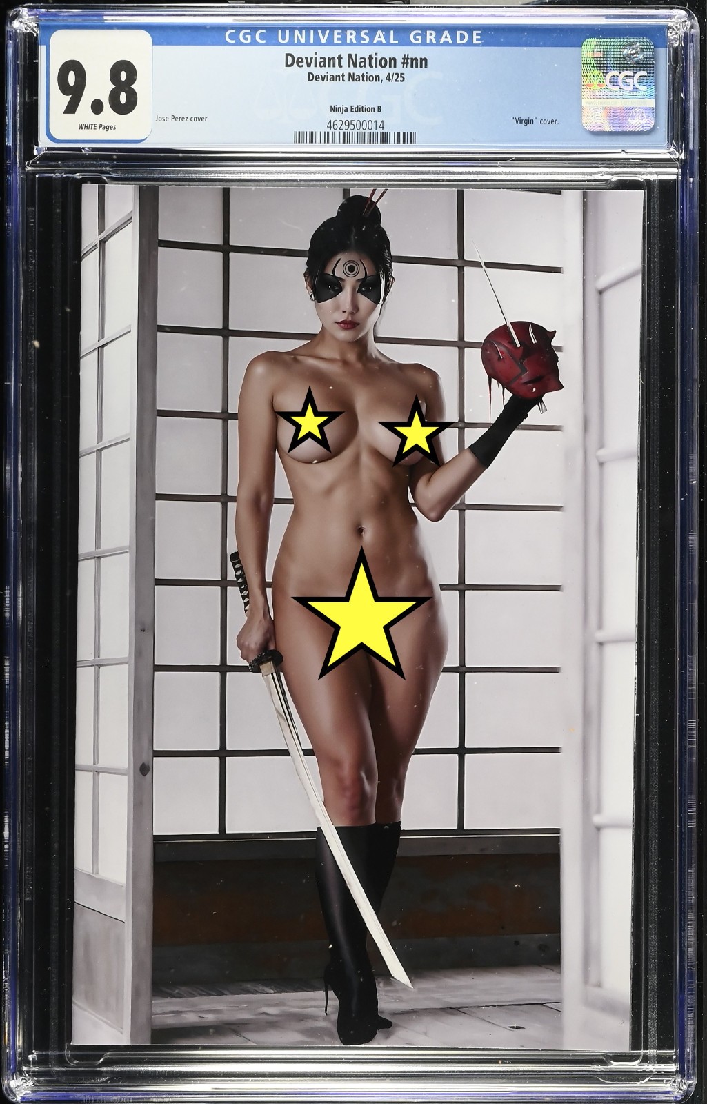 CGC 9.8 Lady Bullseye Cosplay Double Sided Deviant Nation Virgin Ed. Ltd to 100