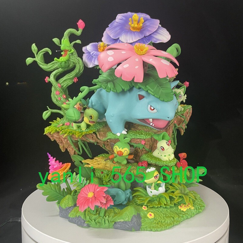 US Ship EGG Studio Forest Group Grass Type Figure Statue 33cm Venusaur PVC Model