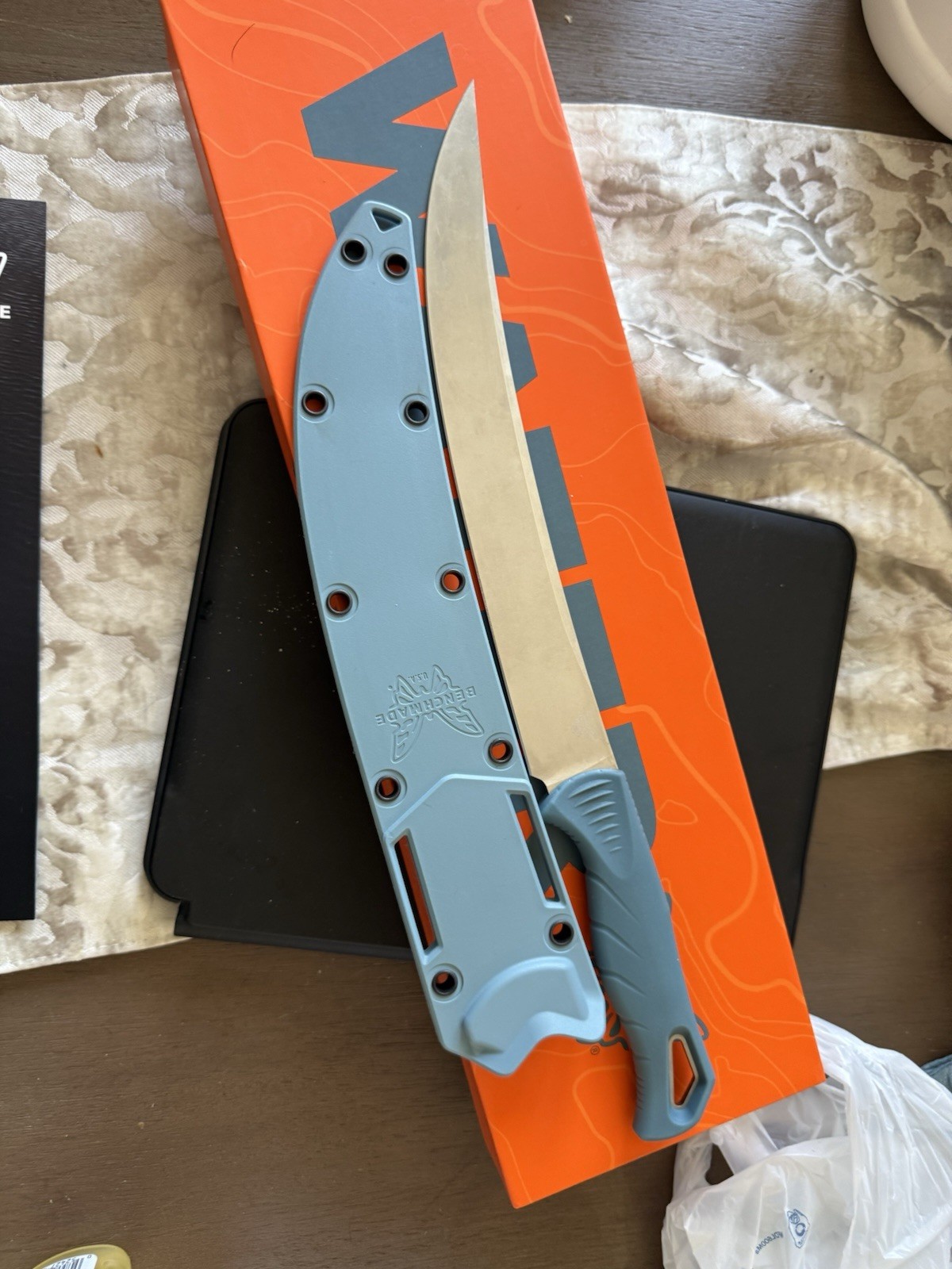 Benchmade Fishcrafter Water Collection 18020 9in Fixed Blade Clip Point Knife