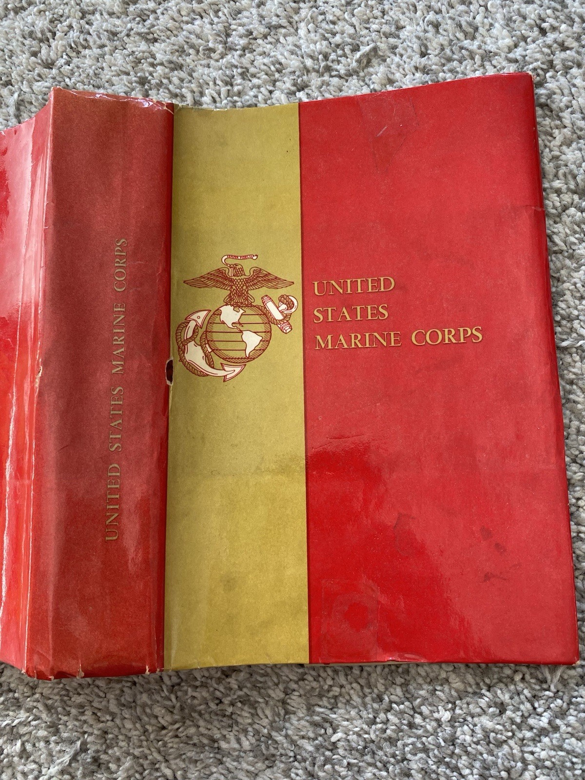 Vintage United States Marine Corps Book Cover Promotional Dust jacket 50s 60s