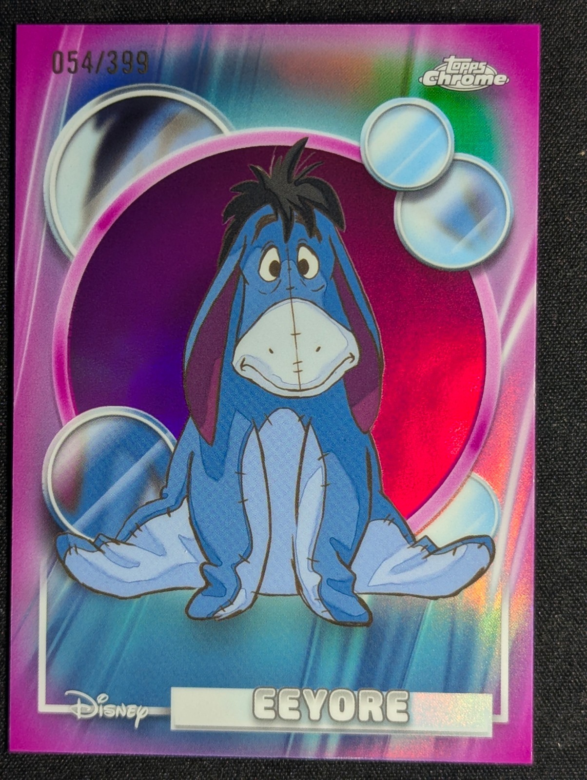 2026 Topps Chrome Disney – Eeyore #102 Magenta Refractor 54/399