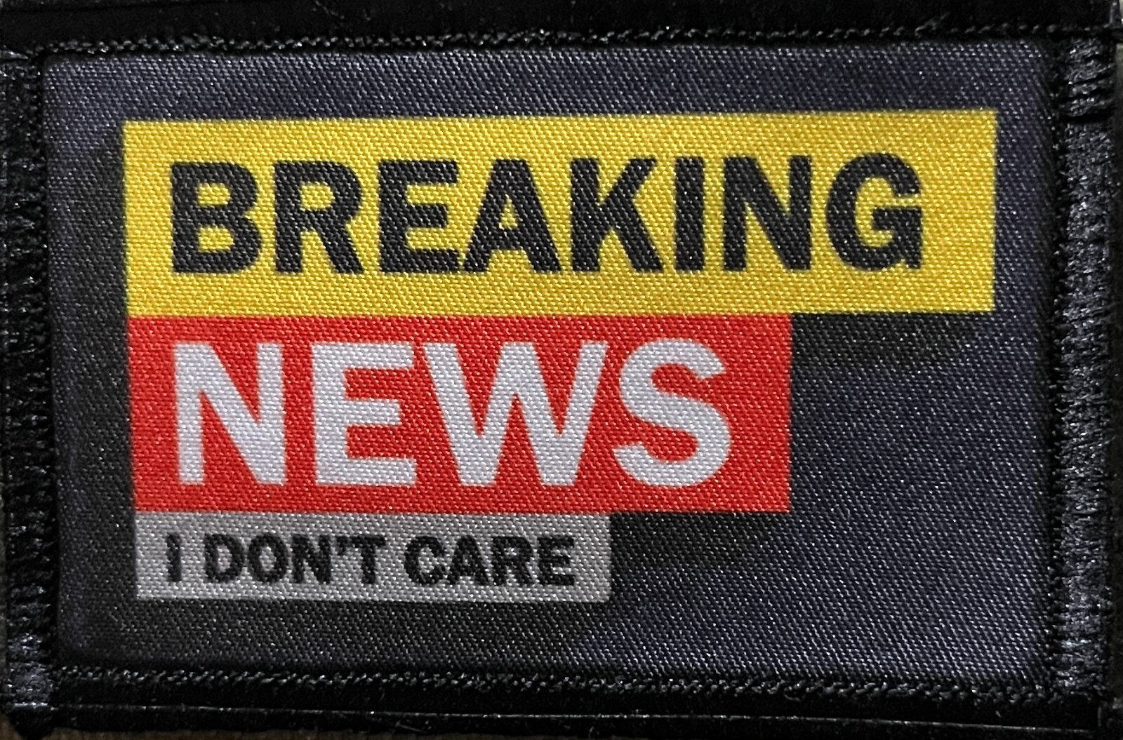 Danger No Filter Morale Patch Military Tactical
