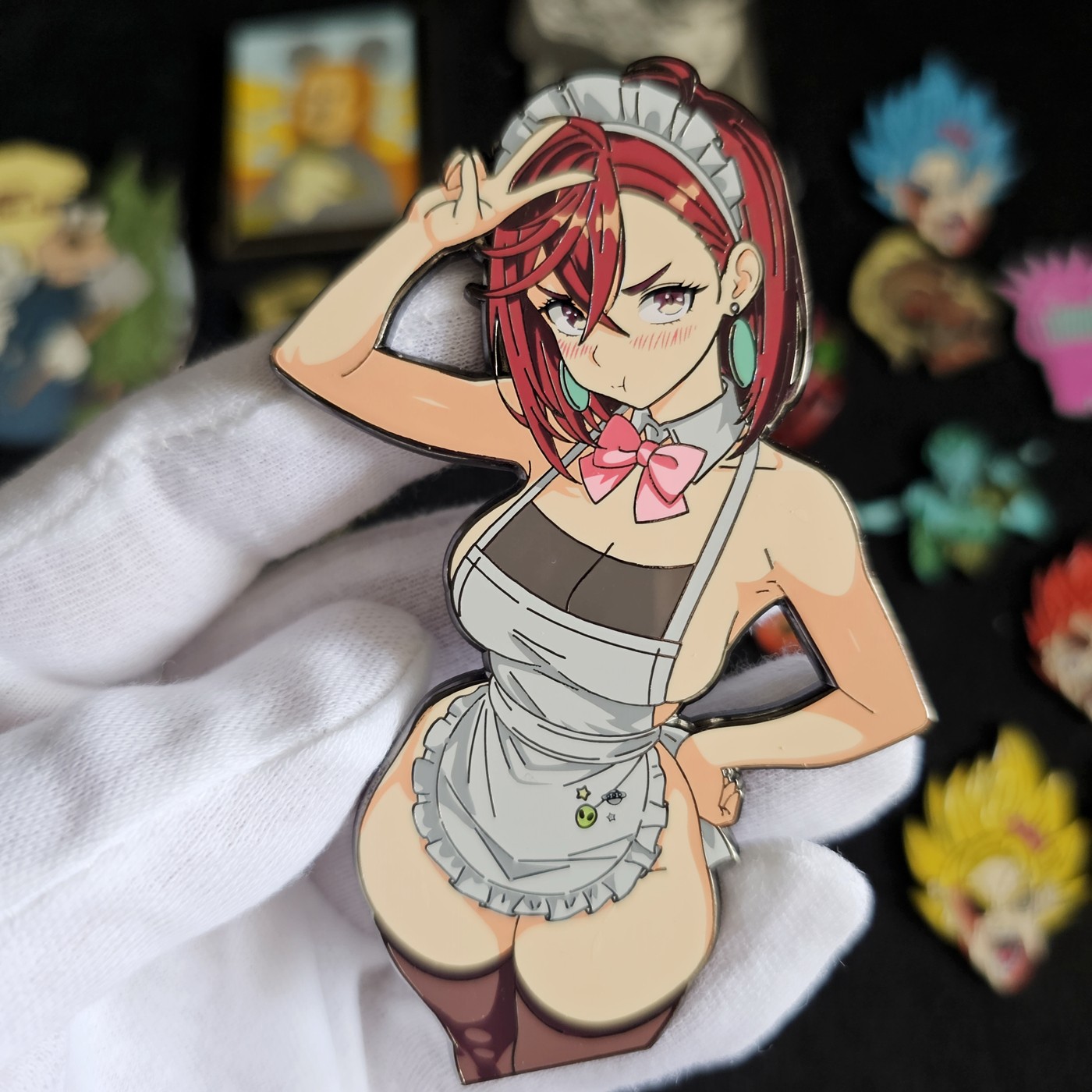 3.4″ Dan da Dan Momo Ayase Pin Metal Hard Ename Badge Limited Collectible Rare