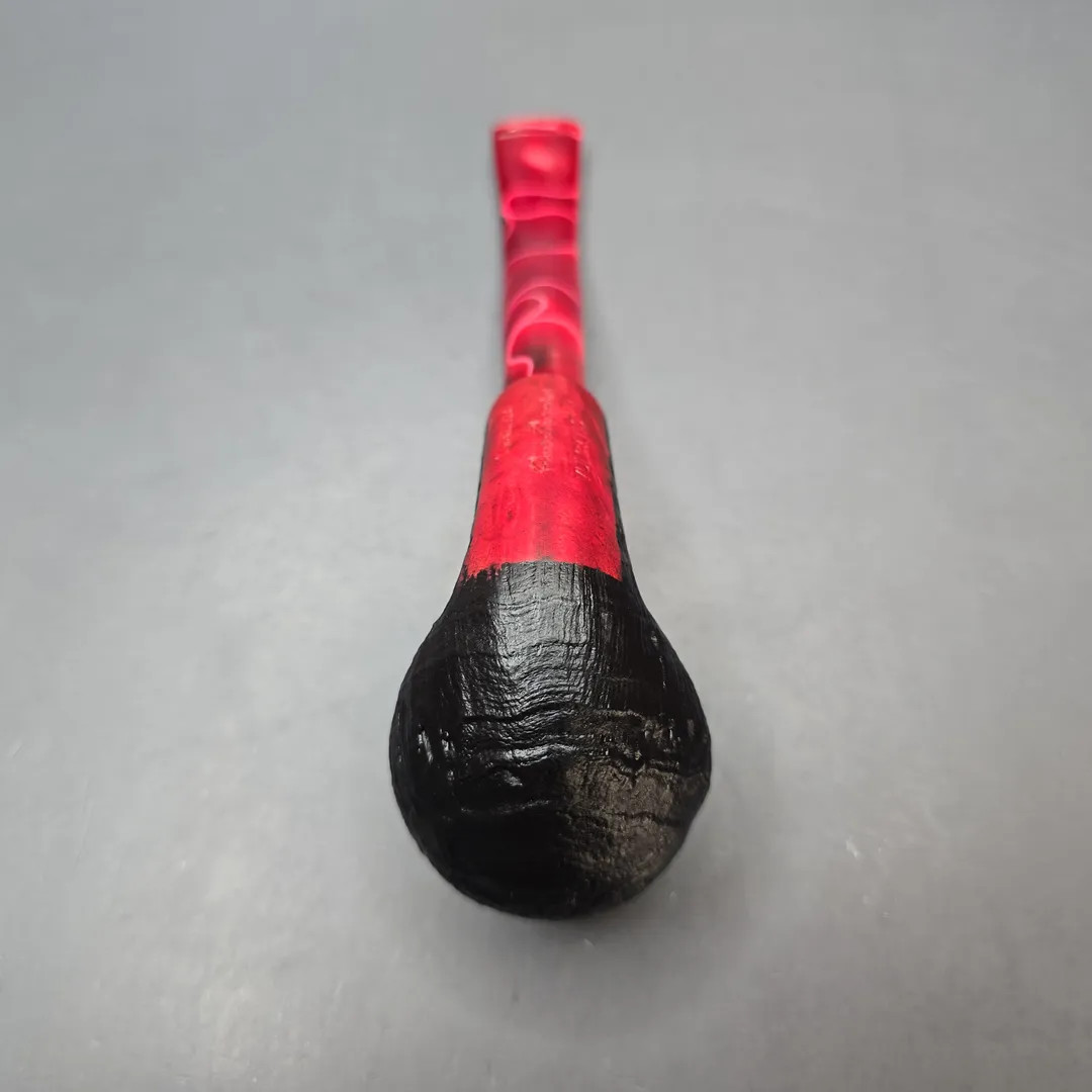 Cesare Barontini Vulcano 06 Sandblasted Bent Estate Briar Pipe, Unsmoked, 9mm