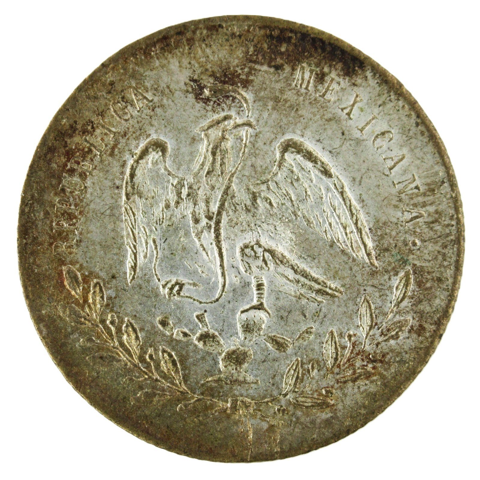 1-P Republica Mexicana Mexico Military Button with Shank French ER LYON Backmark