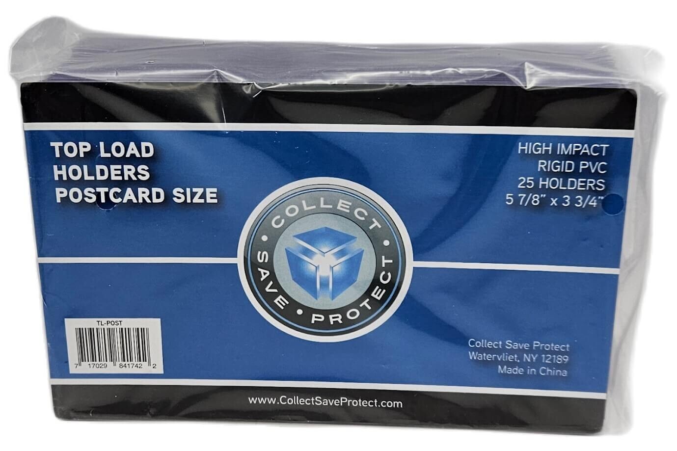 (25-Pack) CSP Postcard Size Toploaders – Rigid Topload Holders Archival Safe