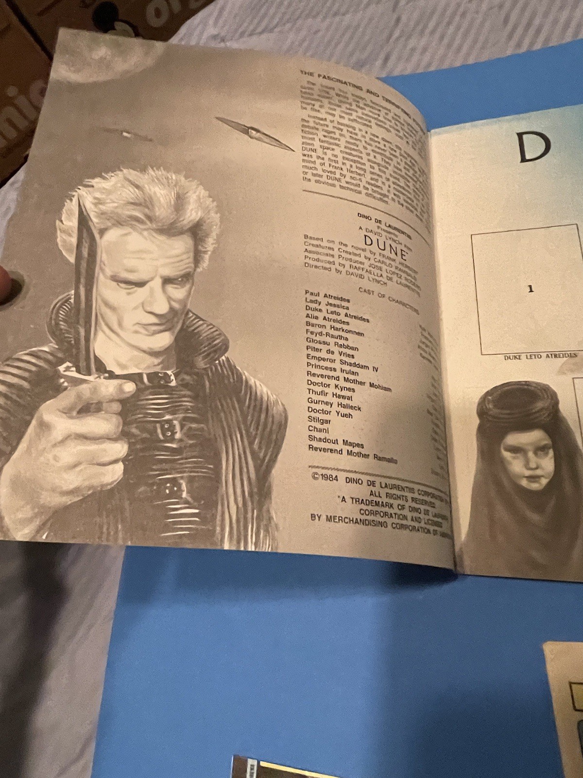 2000 AD/Judge Dredd David Lynch Dune Tie-in With Sticker Book And Stickers