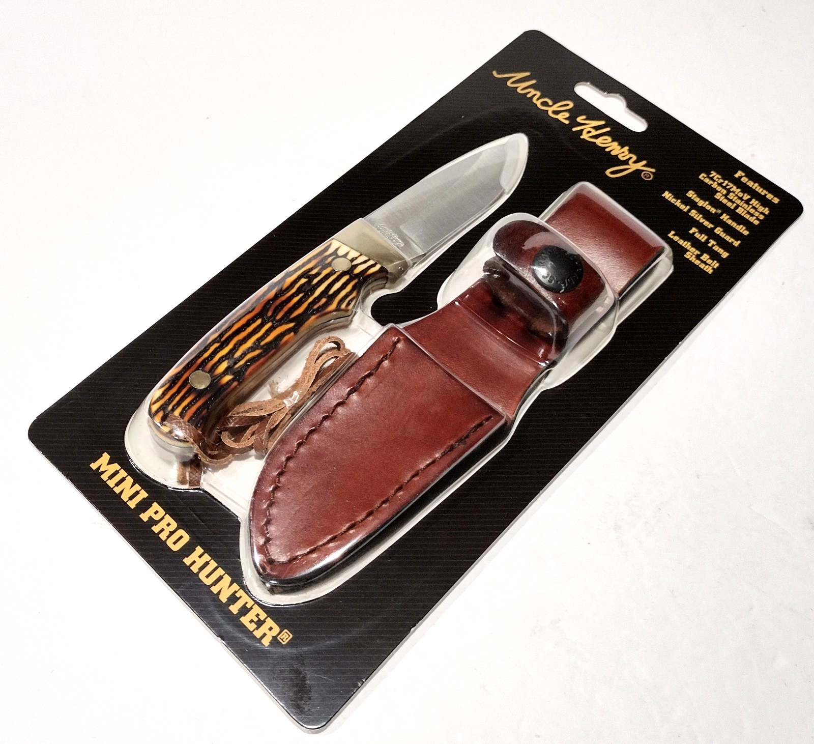 Schrade Old Timer Uncle Henry Pro Hunter Mini Full Tang Fix Blade Skinning Knife