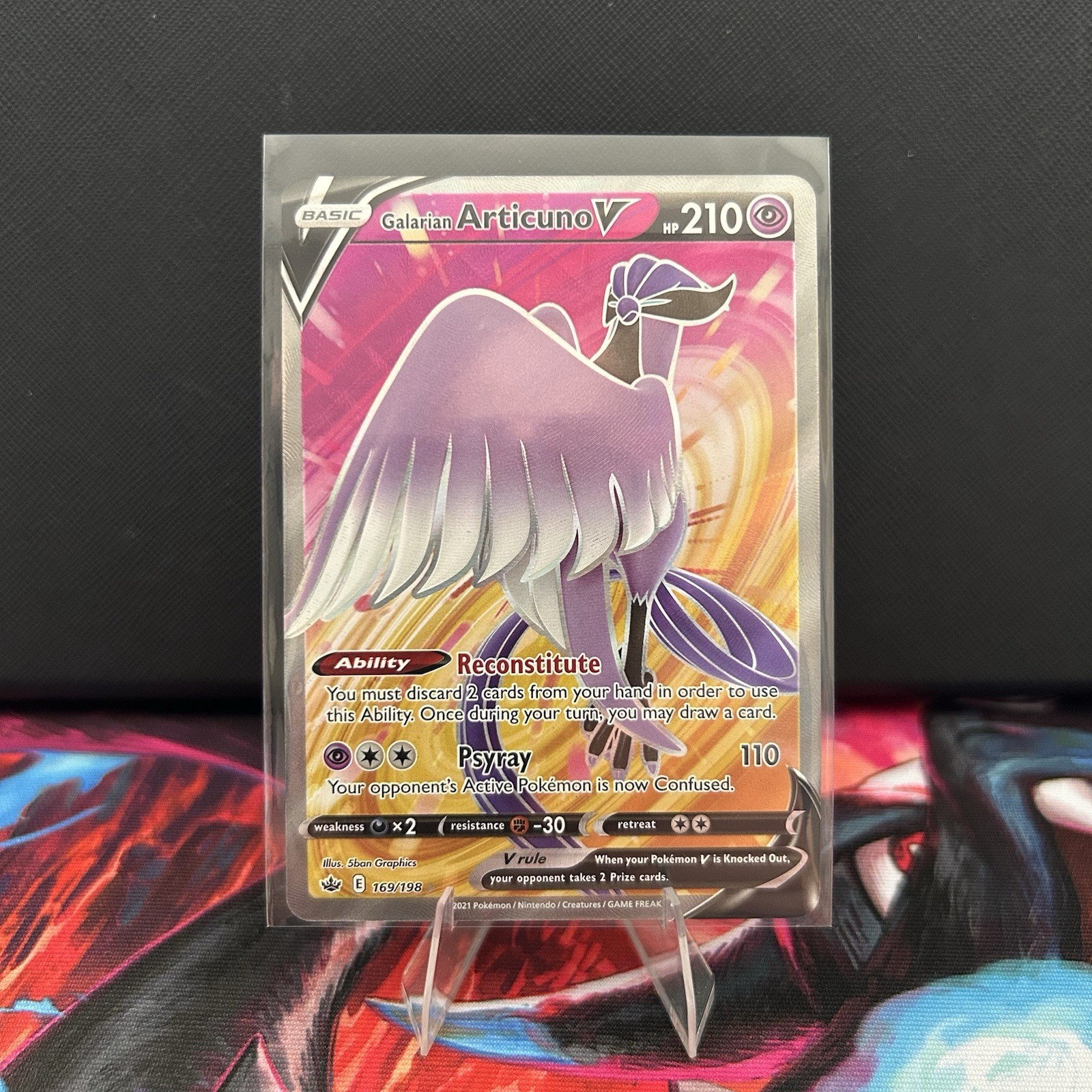 Galarian Articuno V Full Art Rare Pokemon TCG Chilling Reign 169/198 Ultra Rare