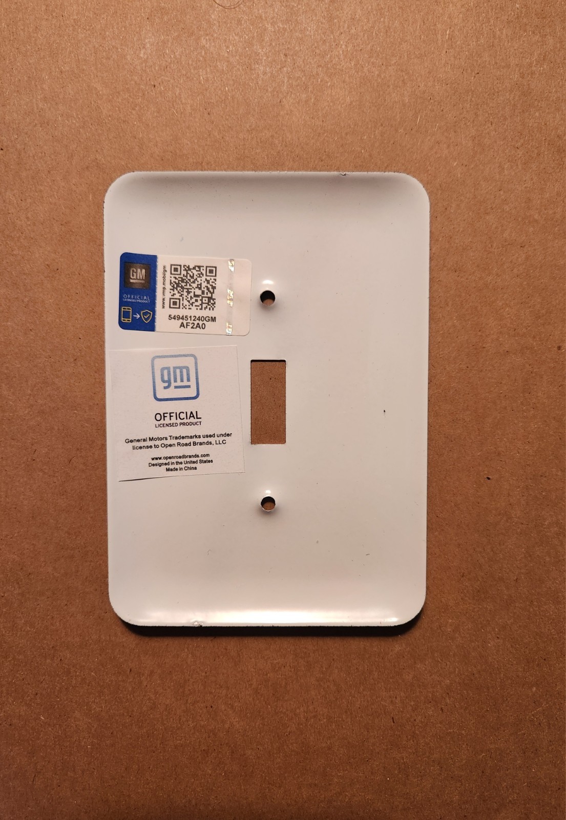 Chevrolet Genuine Parts Vintage Retro Chevy Man Cave Garage – Light Switch Cover