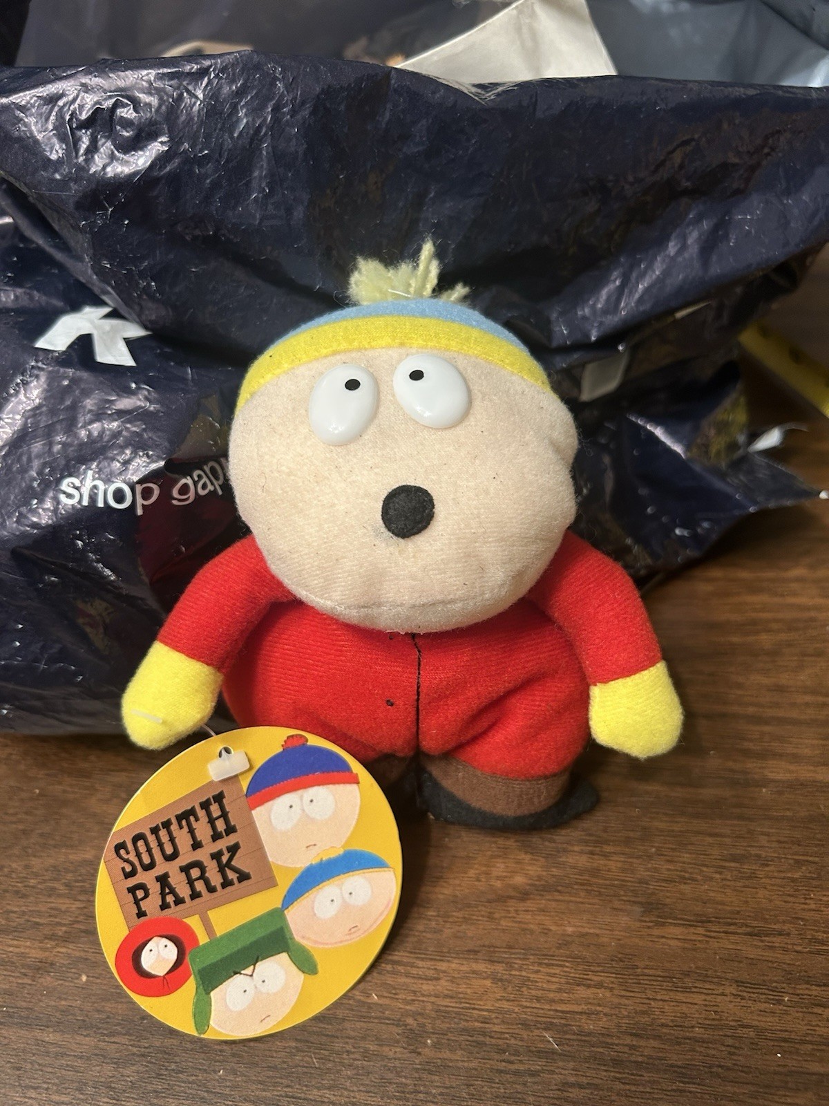 1997 South Park Cartman Plush Doll Comedy Central- Pre-Launch promo w tags- RARE