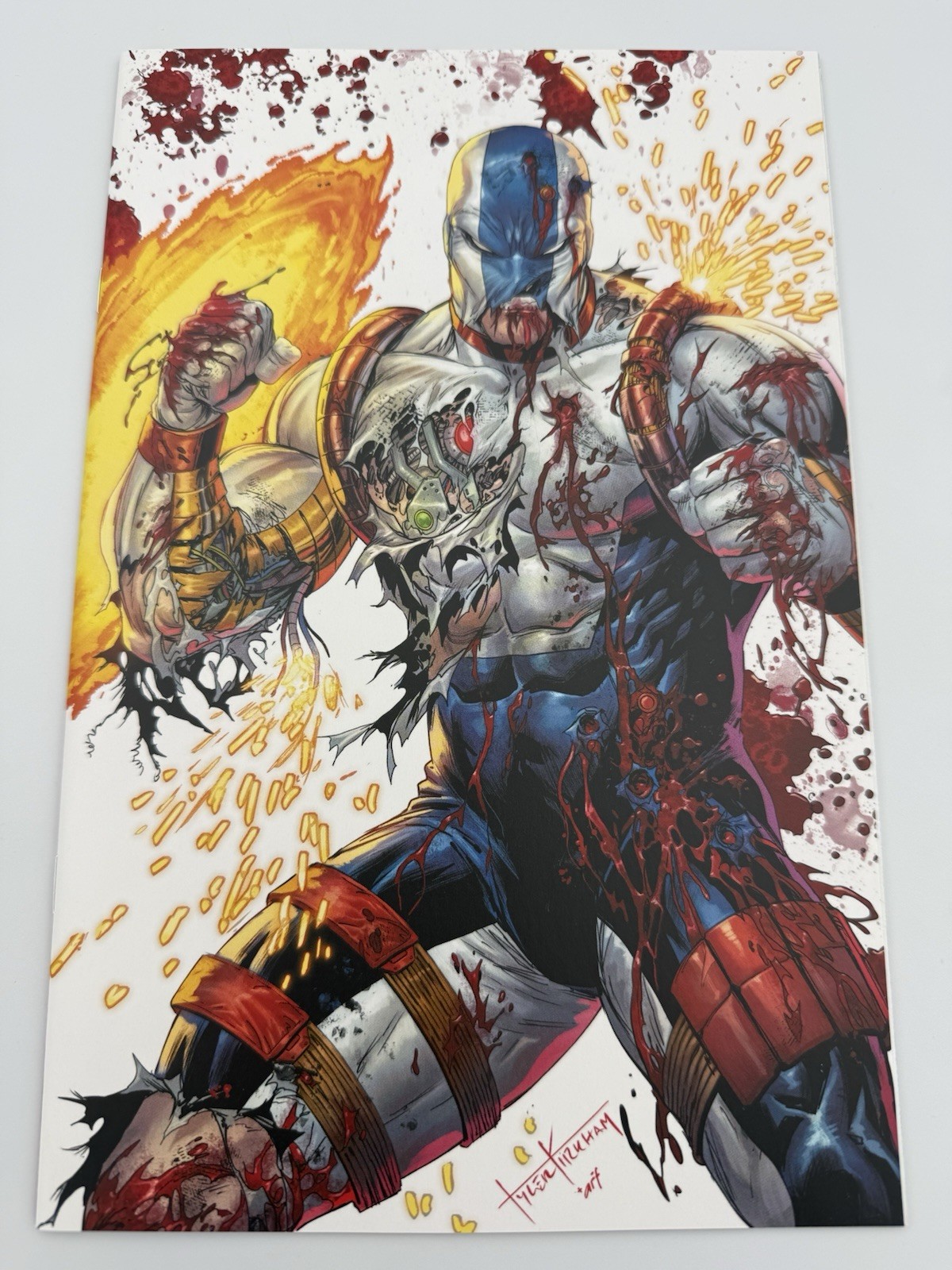 YOUNGBLOOD #4 TYLER KIRKHAM BATTLE DAMAGE TENFWD EXCLUSIVE VF/NM