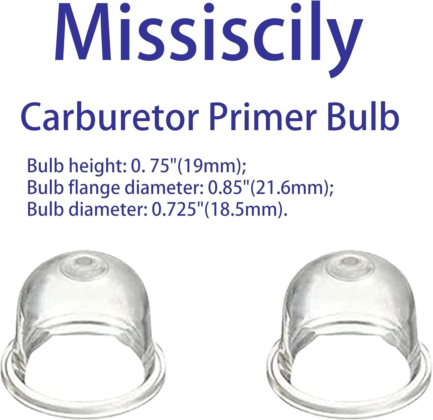 Precision-Compatible Transparent Primer Bulb for Echo Power Tools – 0.634 Ounces