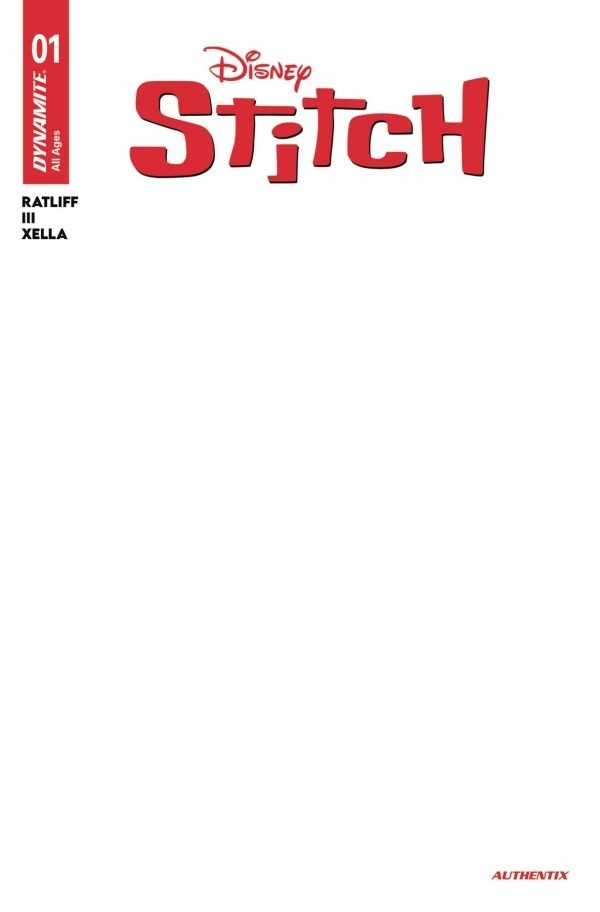 Stitch #1 Blank Authentix Variant Cover G