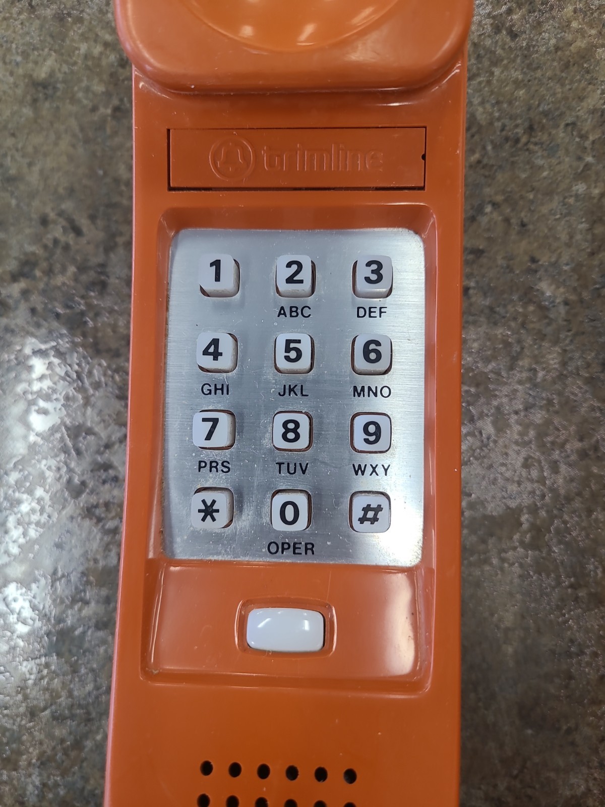 Western Electric Bell System Trimline Push-button Telephone In Burnt Orange