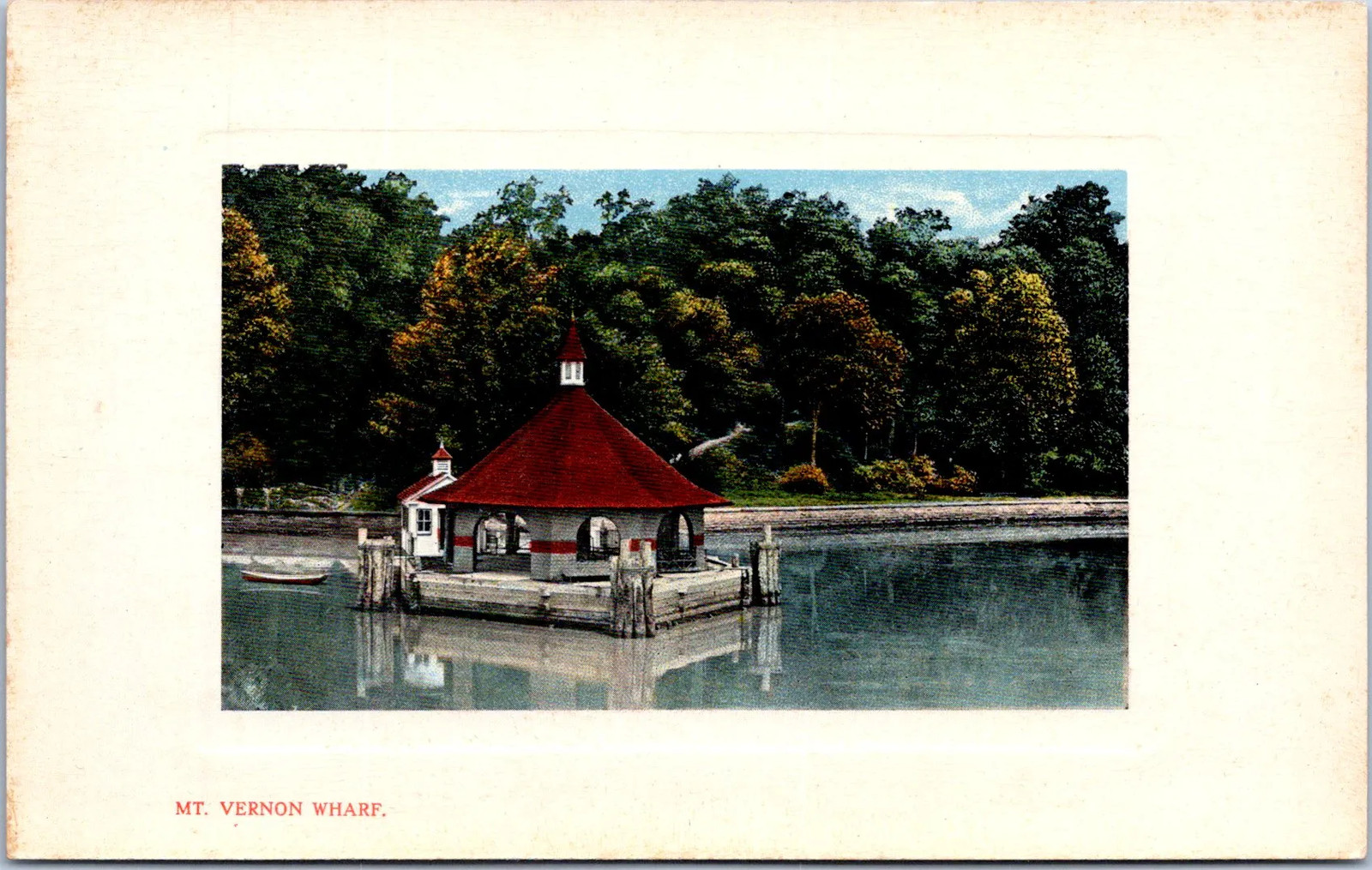 Mt. Vernon Wharf Postcard