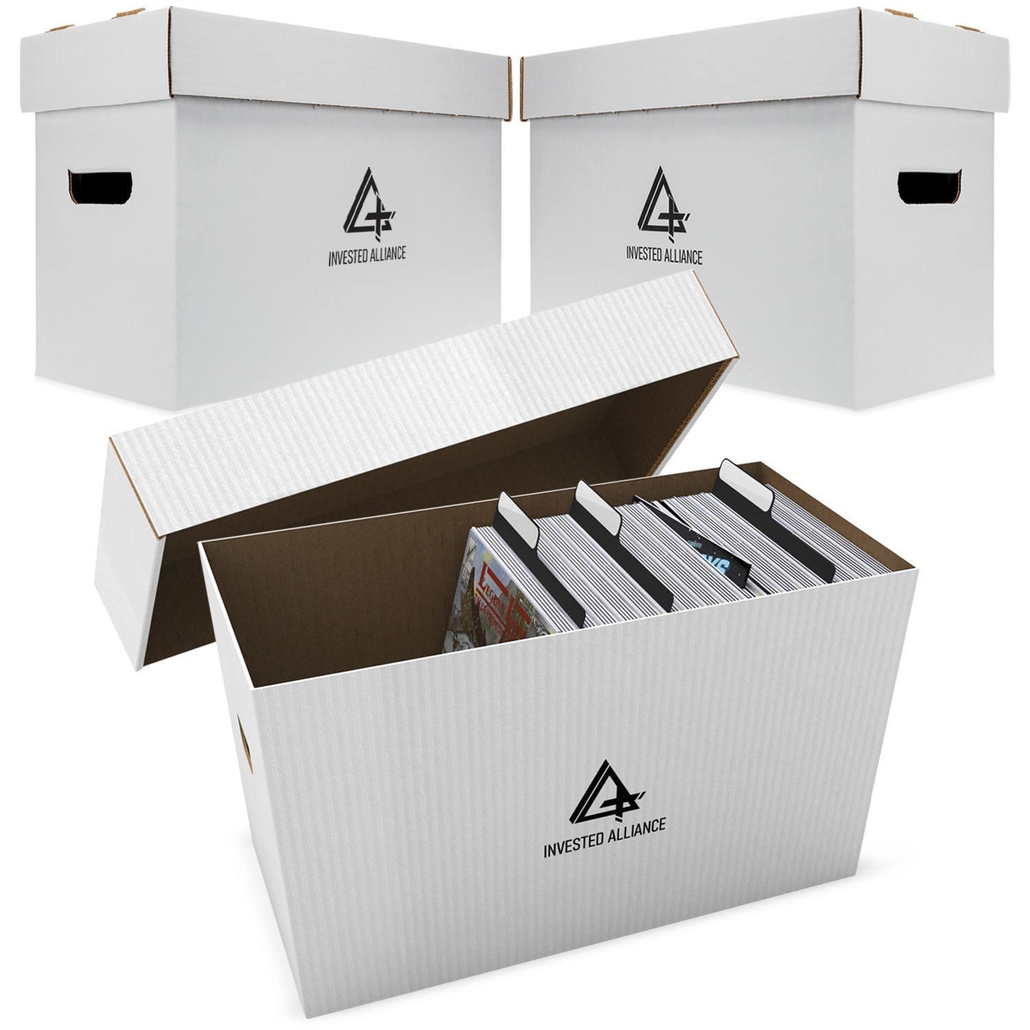 Short Comic Box for 150-175 Comics | Durable Corrugated Cardboard Storage Boxes