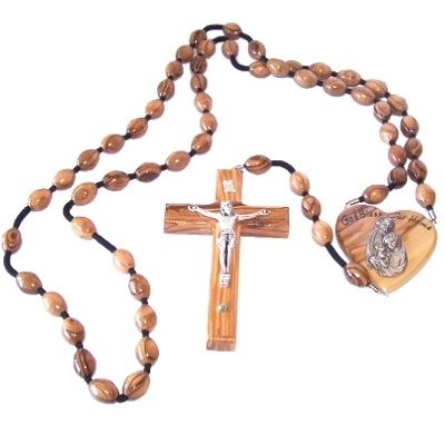 Olive Wood Wall Rosary