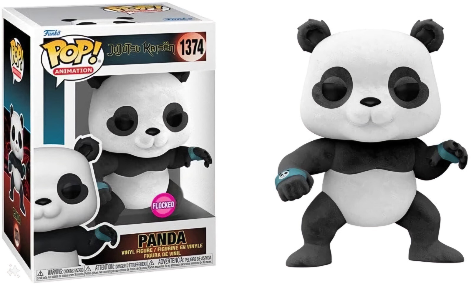 Funko Pop! Animation Jujutsu Kaisen – Panda (Flocked) Vinyl Figure #1347 #73788