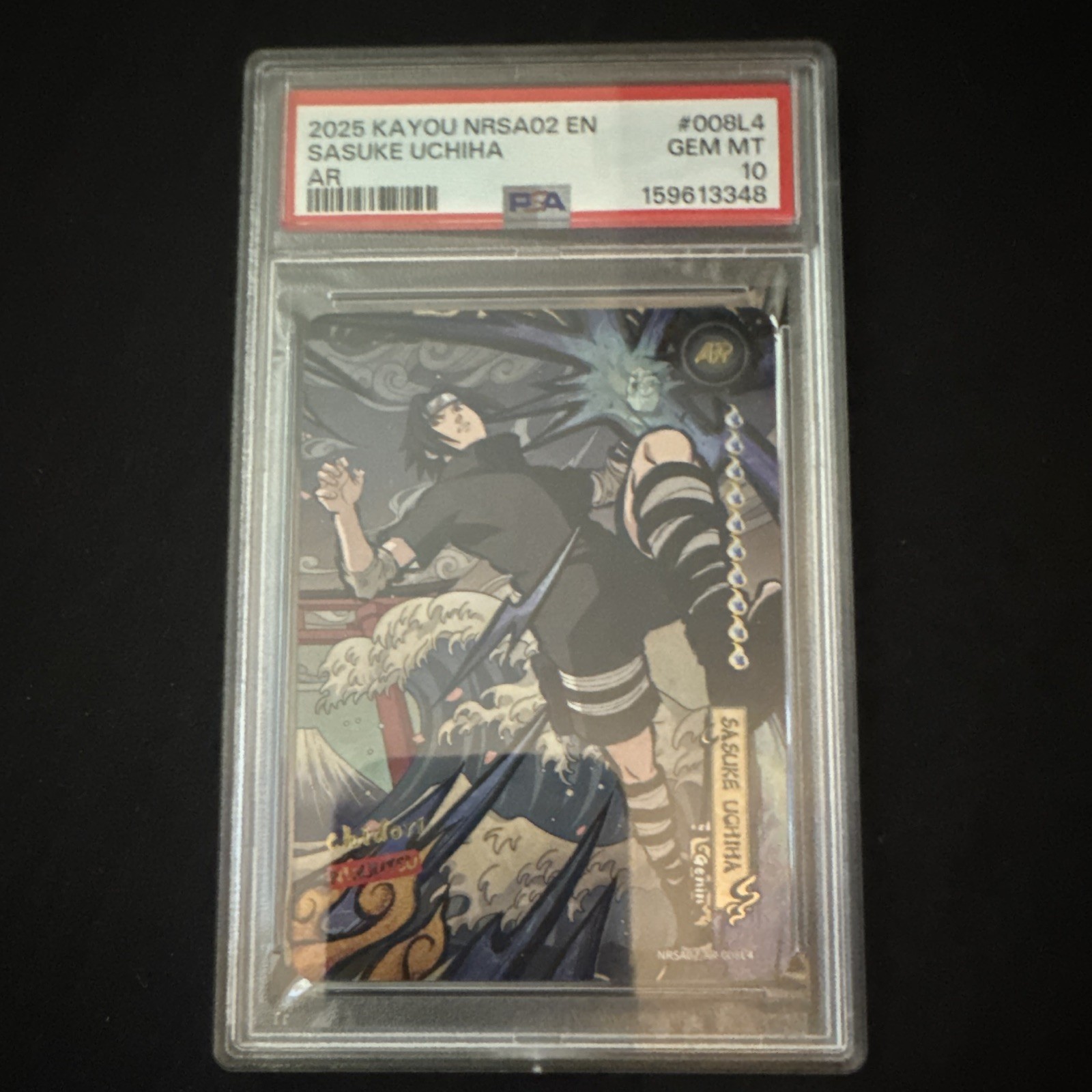 KAYOU 2025 NRSA02 EN Naruto Sasuke Uchiha AR Parallel 008L4 PSA 10