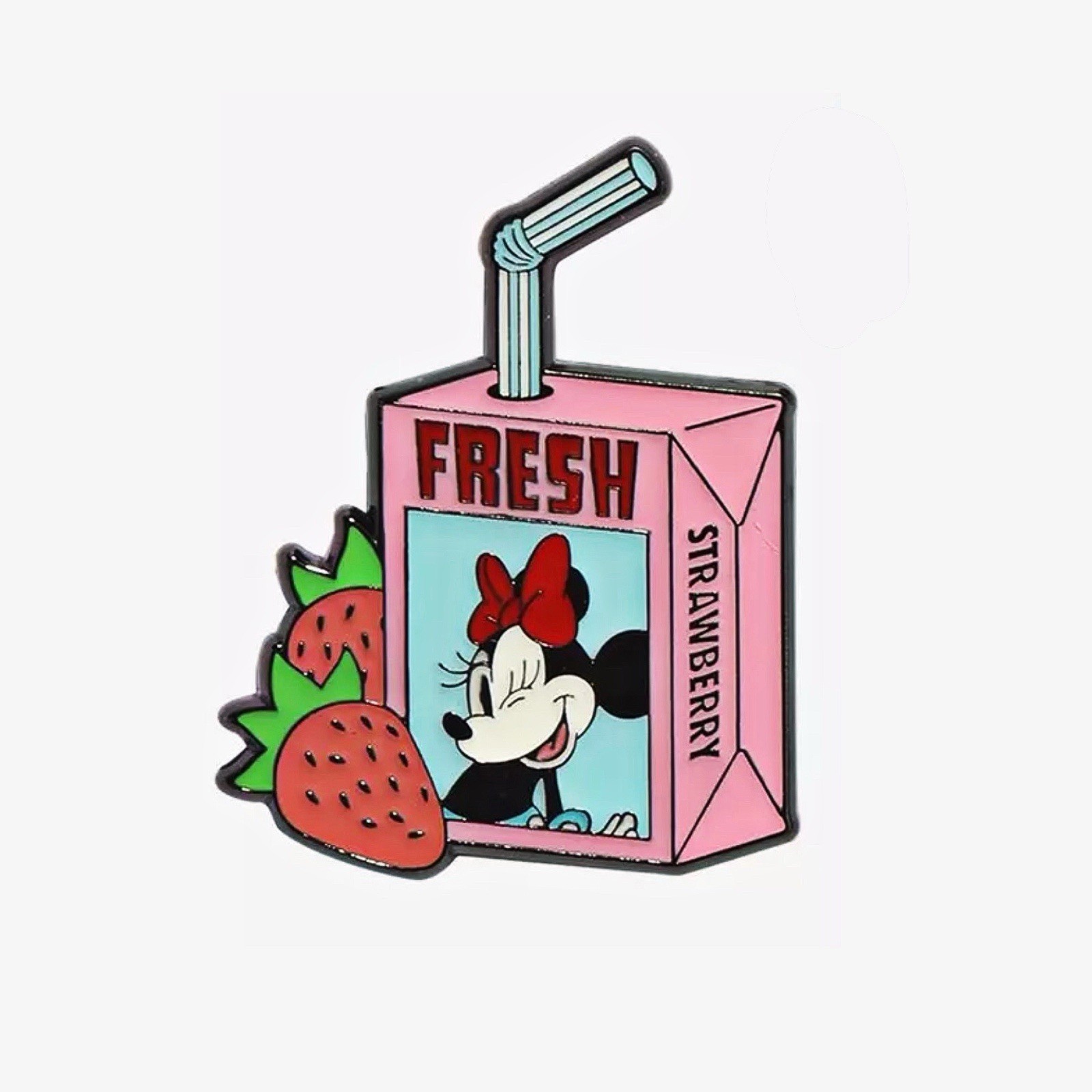 NWT Loungefly Hot Topic Disney Mickey & Friends Juice Box Blind Box – Minnie Pin