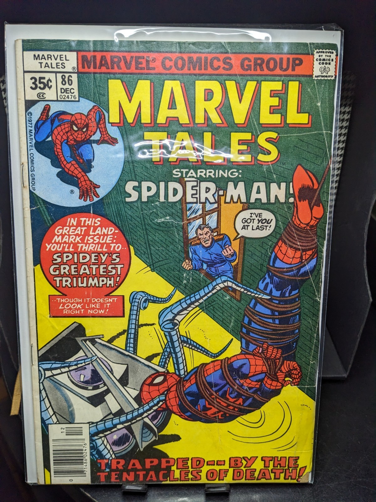 Spider-Man 1977 Marvel Comic Groups Marvel Tales #86 Trapped Tentacles Of Death