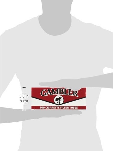 200 Count Gambler King Size Rolling Paper Tubes Pack Of 5 Boxes 1000 Tubes