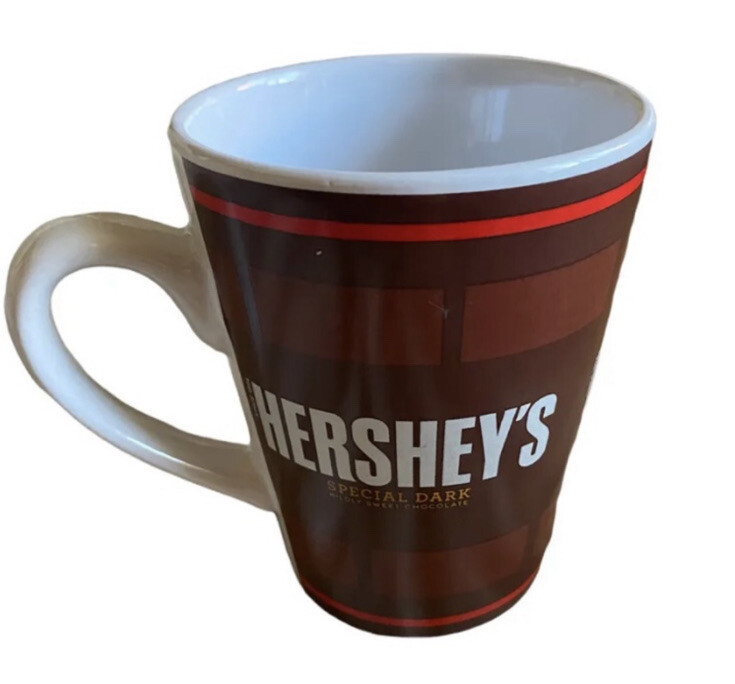 Vintage Hershey’s Chocolate Coffee Mug Drinking Cup Dark Mildly Sweet Chocolate