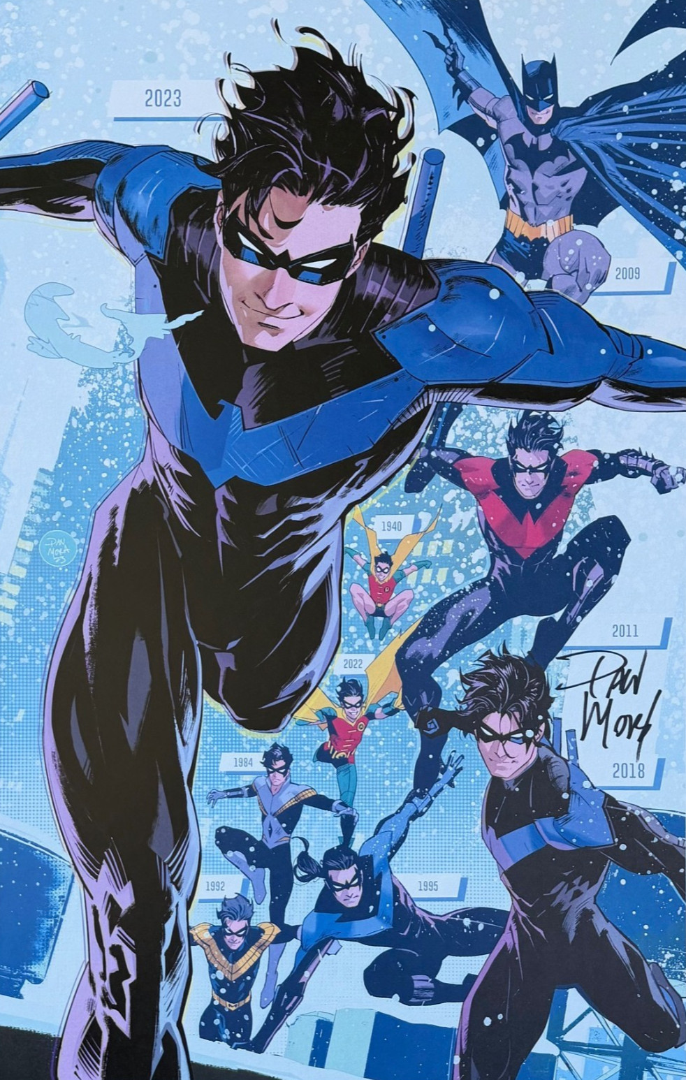 DAN MORA rare NIGHTWING 107 art print SIGNED 11×17 LAST ONE CC
