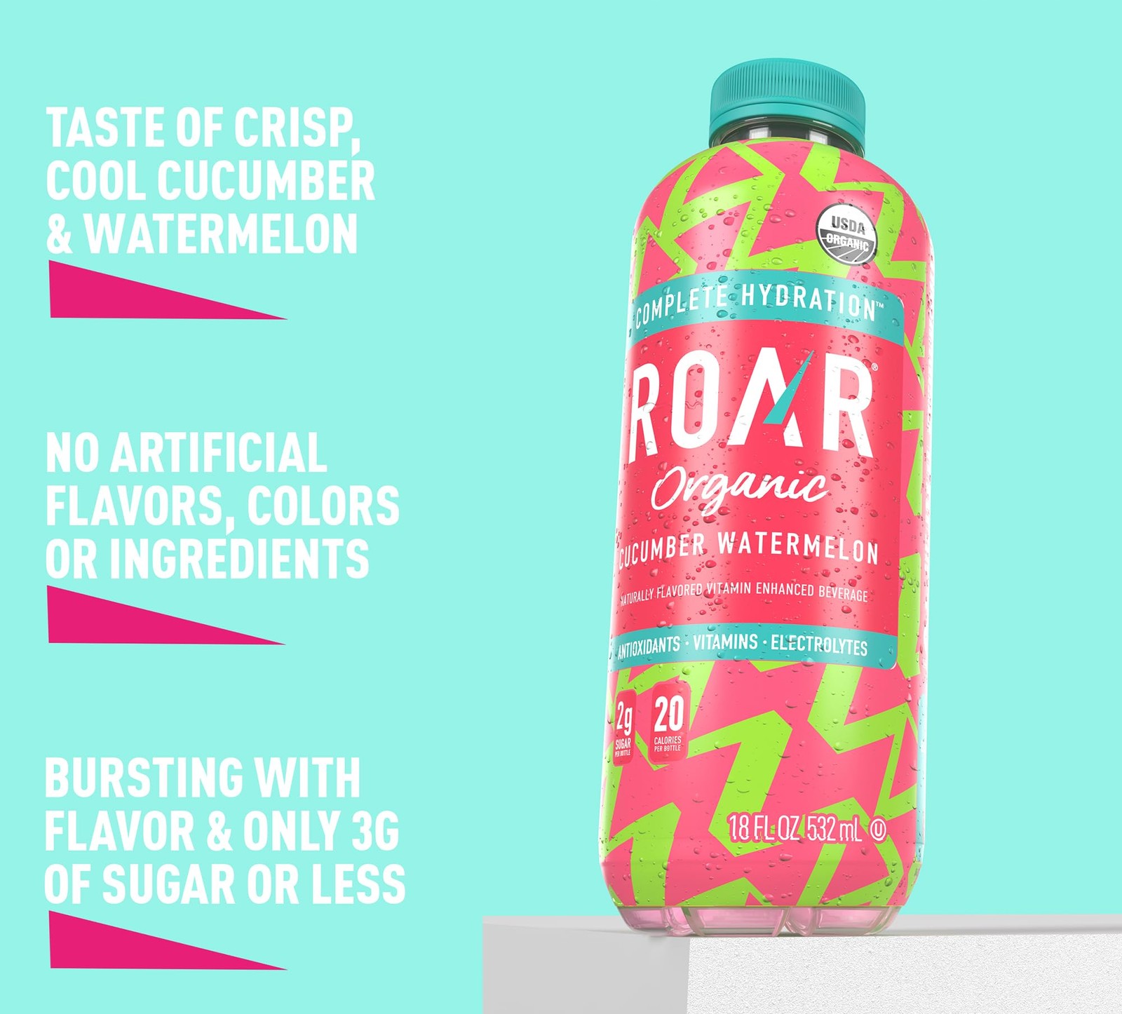 Electrolyte Infusions – USDA Organic – Cucumber Watermelon – with Antioxidant…