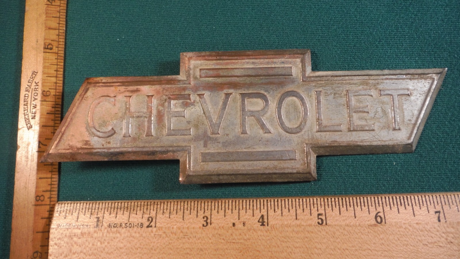 BK03 Chevrolet Bowtie Hood Side Emblem Vintage 1938 CHEVROLET PUCKUP TRUCKS