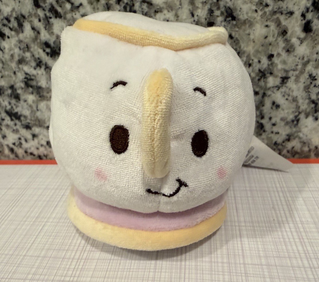 Disney Store Parks Beauty & The Beast Chip Ufufy Plush 4 1/2″ Stuffed Soft Toy