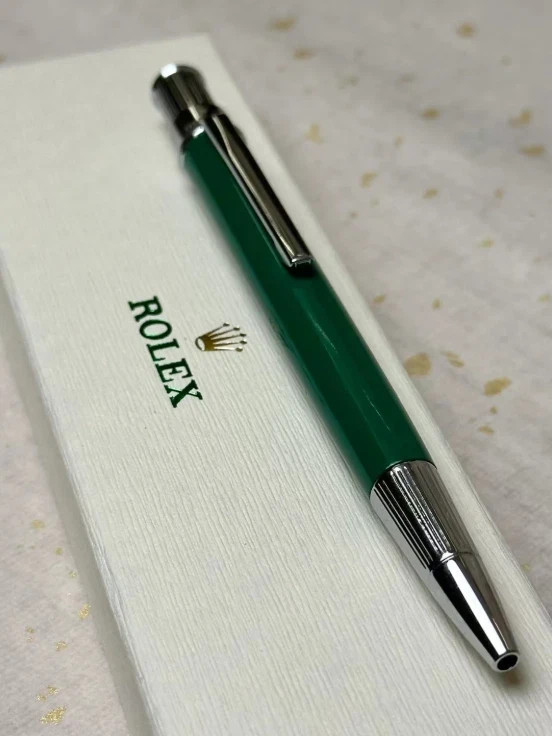 Luxury Green Ballpoint Pen Rolex Oyster Submariner Black Ink New Full Box