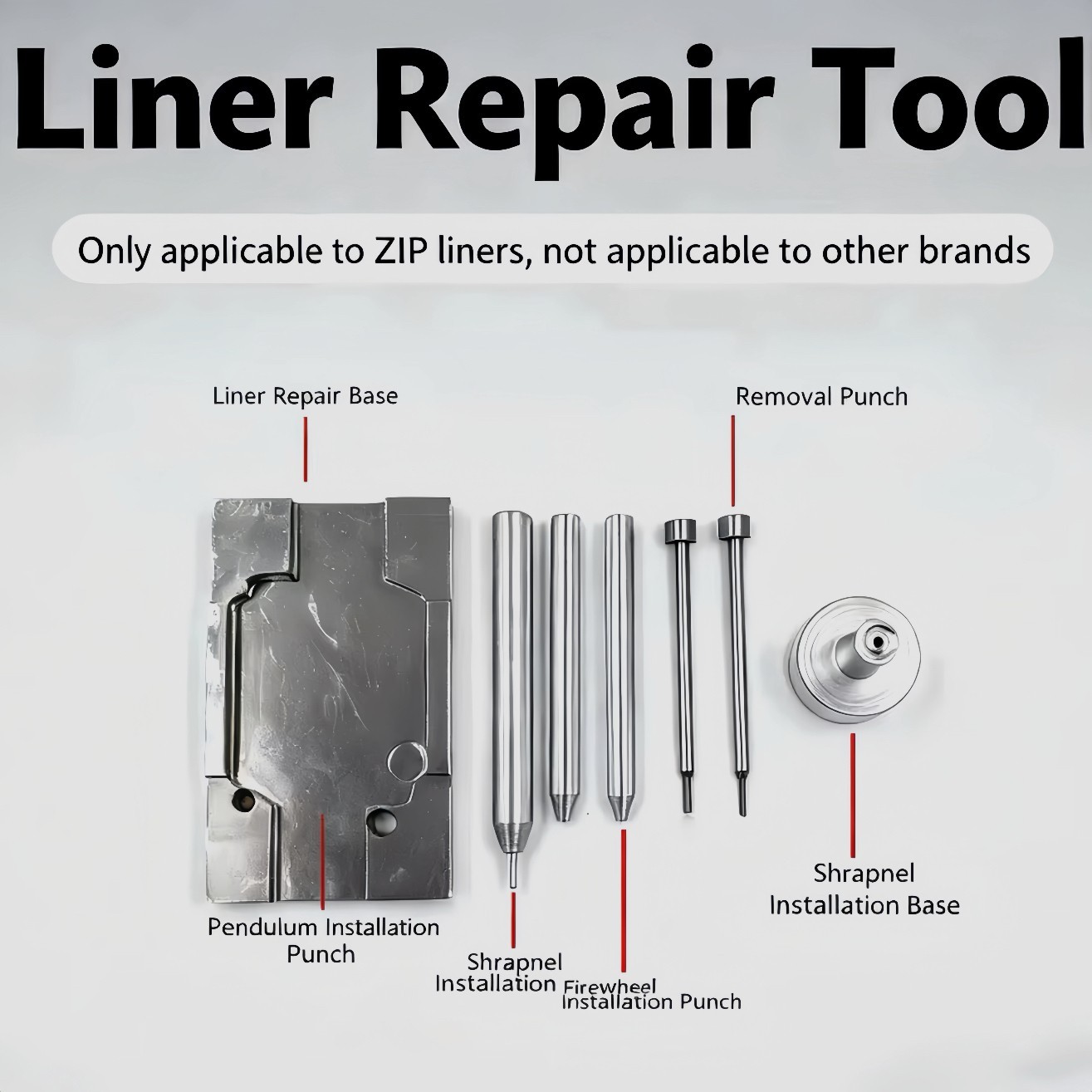 Lighter Repair Punch Tool Kit Flint Wheel Spring Clip for ZIPPO Standard Insert