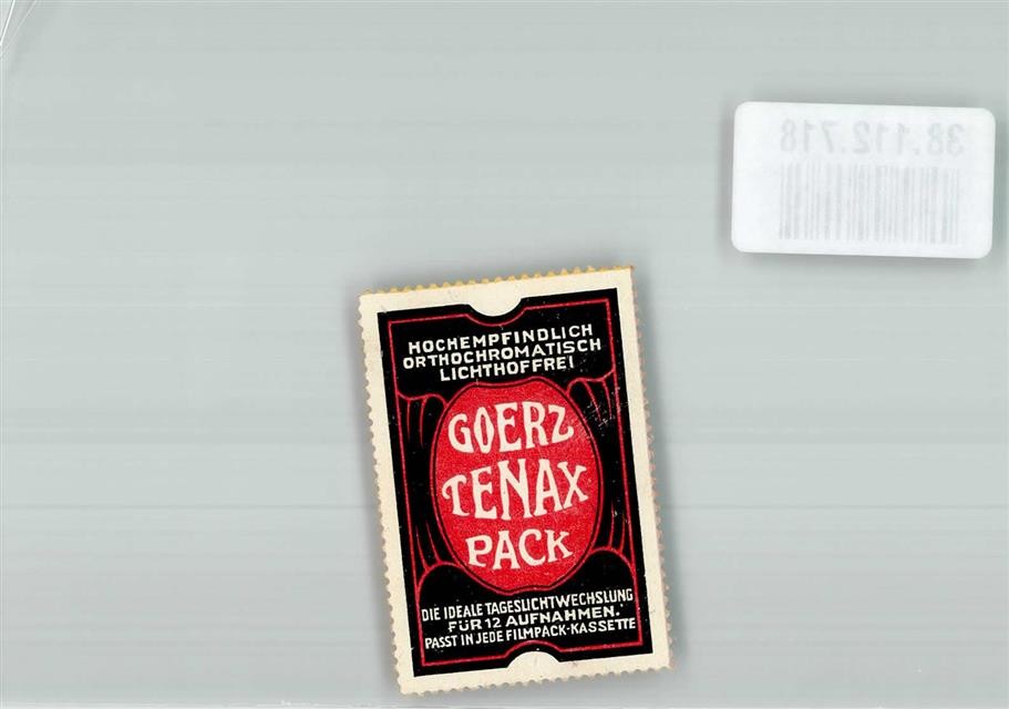 38112718 – 1000 Berlin Goerz Tenax pack daylight change for 12 shots