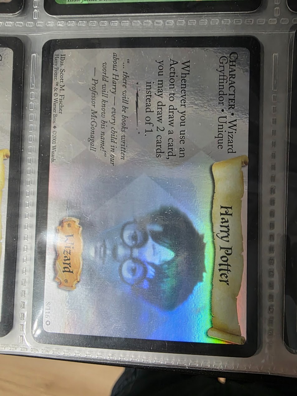 Harry Potter TCG Complete Master set 116 cards including all holos. Unplayed!