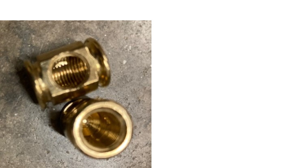 NEW METAL SOLID BRASS PARTS LOT, USA MADE, 12 2 WAY PART