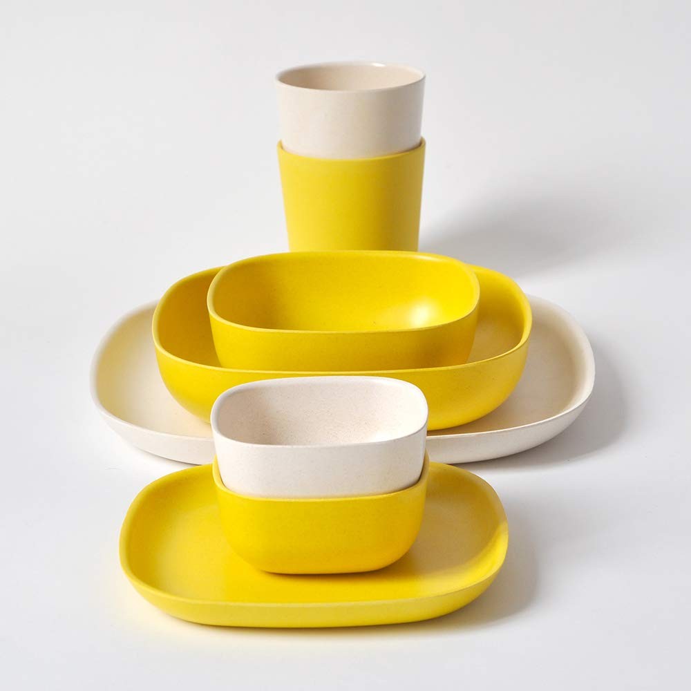 Ekobo Cereal Bowl Set Of 4 24 Oz Bpa-Free Eco-Composite And Dishwasher Safe