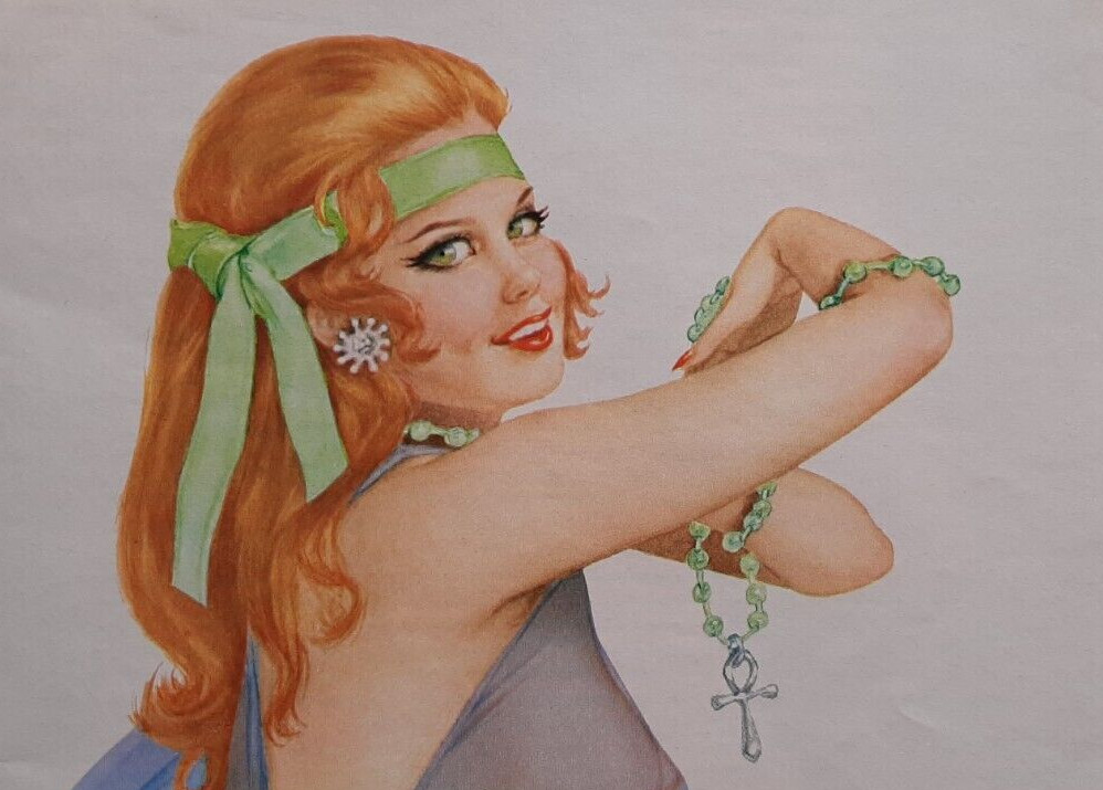 VINTAGE ALBERTO VARGAS ORIGINAL PINUP ART – THAT KIND OF THERAPY I REALLY LIKE