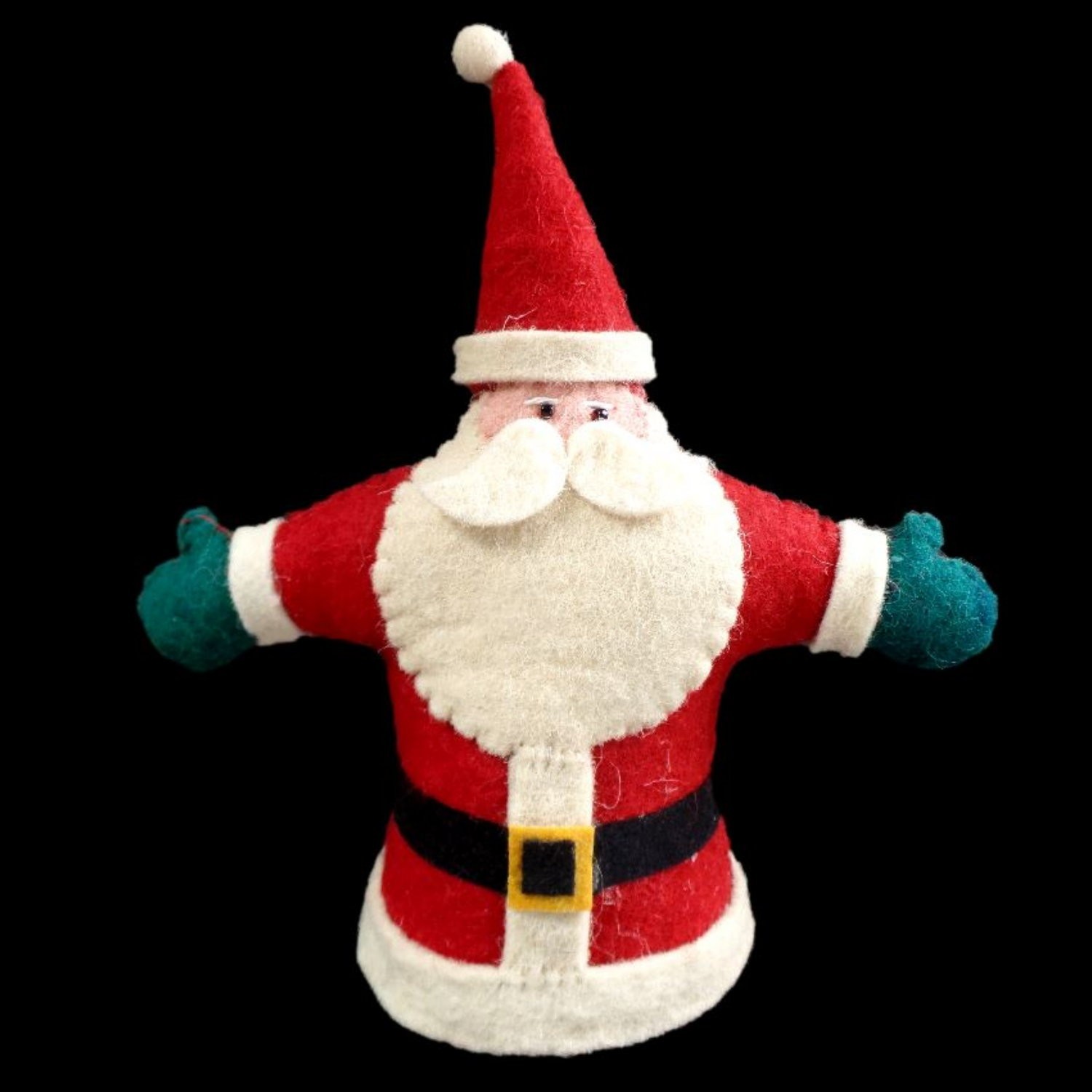 CHRISTMAS TREE TOPPER / SANTA CLAUS / FELT / PERFECT SIZE FOR SMALLER TREES!