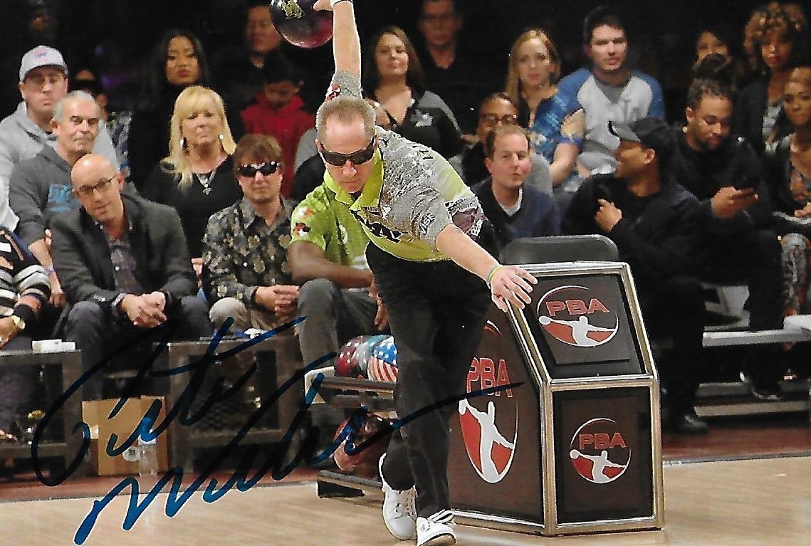 Pete Weber signed-auto 4×6 photo PBA Bowling Legend Sports Rare COA LOOK!